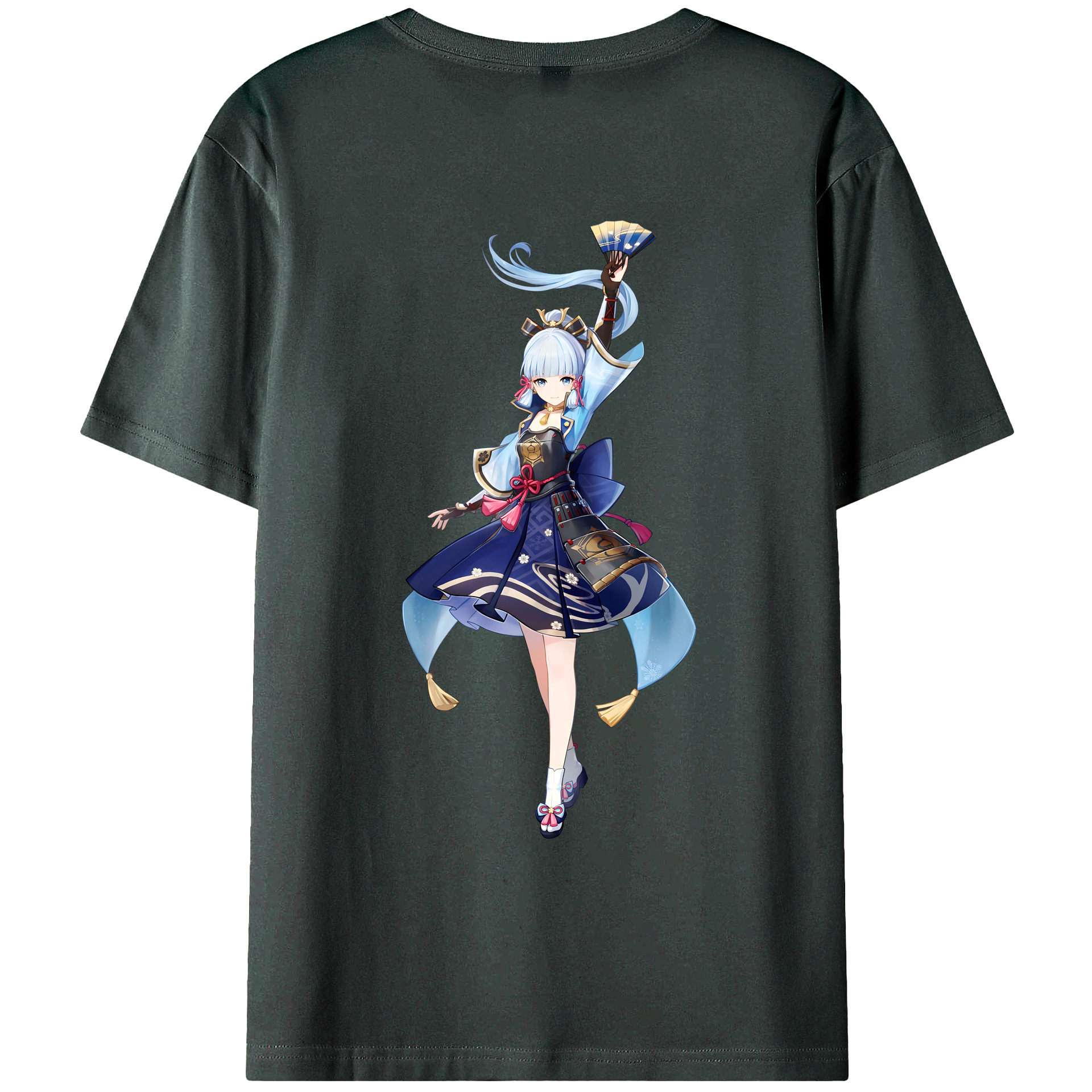 げんし神 神里綾華 神宮寺レン genshin Kamimiya Ren 綿100％ メンズ半袖Tシャツ（バックプリント） 通気性